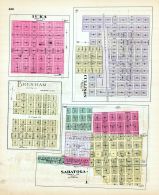 Iuka, Brenham, Cullison, Saratoga, Kansas State Atlas 1887